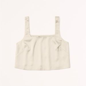 Satin Squareneck Set Top